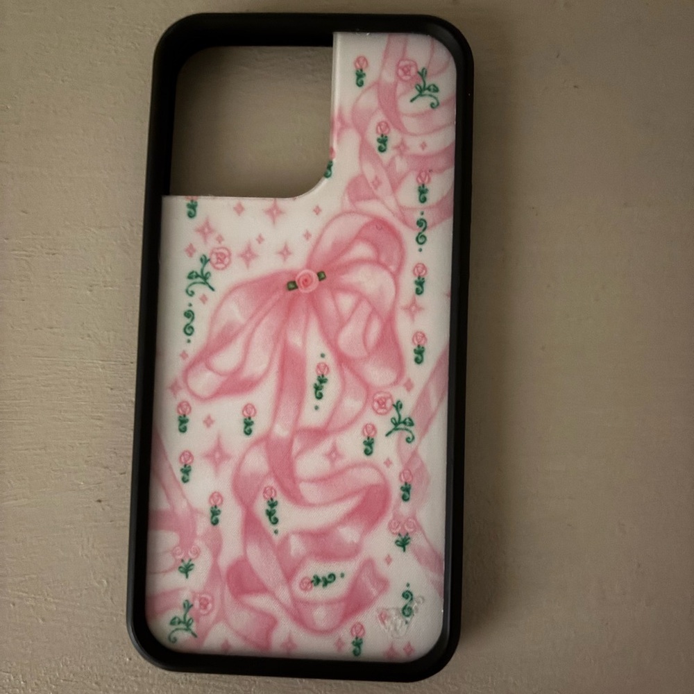 Wildflowers Pink Bow Phone Case